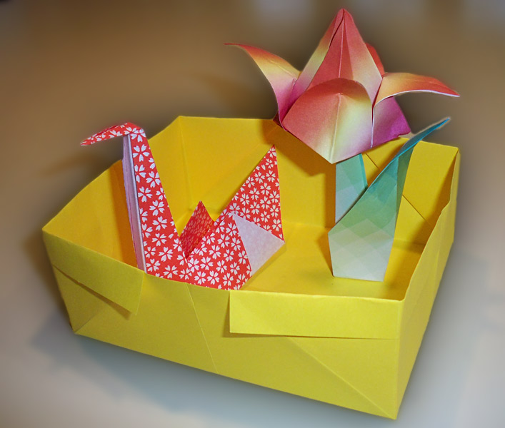 Rectangular Box from a piece of typing paper